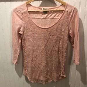 Lucky brand quarter sleeve top